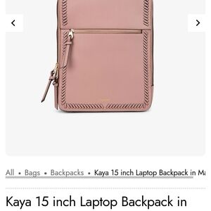 Calpak Mauve Laptop Backpack